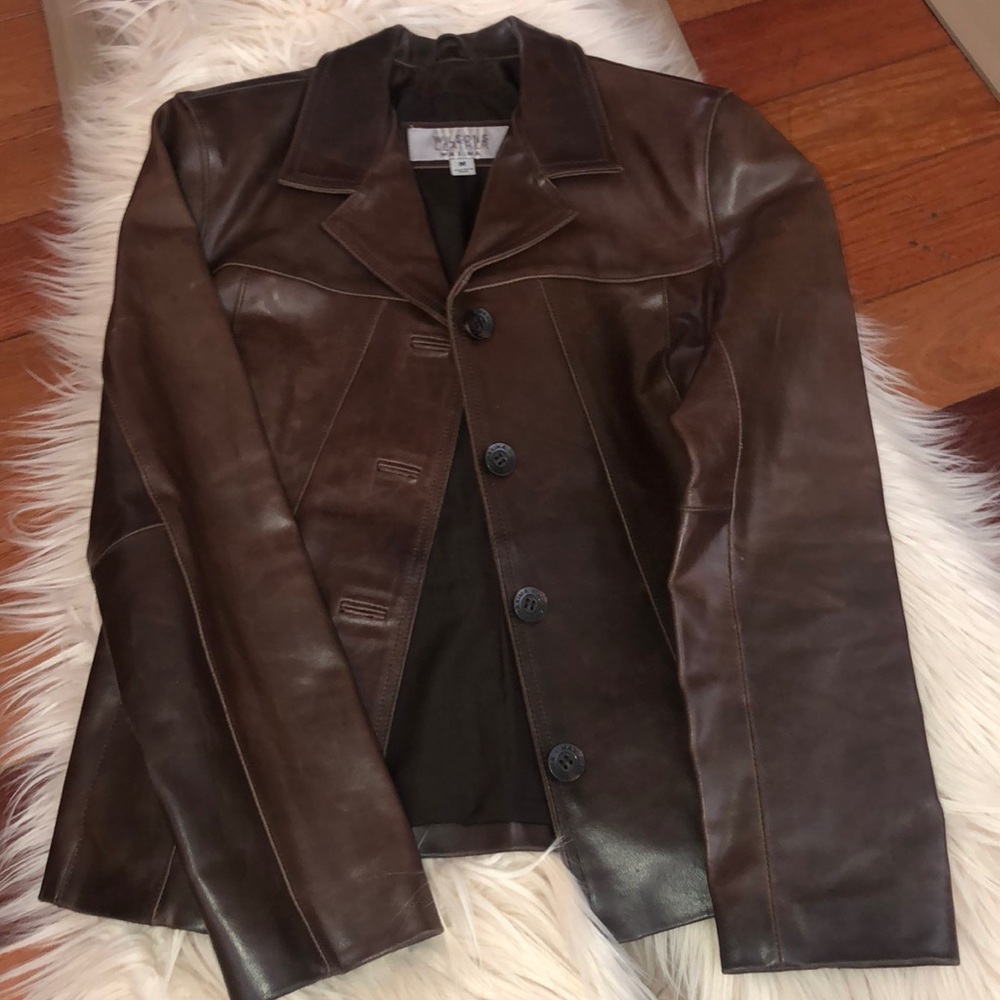 Brown Leather Jacket Wilson’s Brand